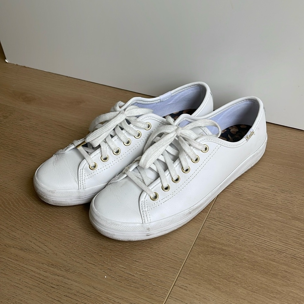 Keds womens leather sneaker white